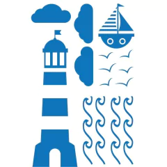 Looma Vinilos Infantiles Barquitos Marítimo