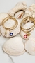 Argollas Trebam (acero + oro) - comprar online
