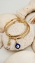 Argollas Trebam (acero + oro) - YaelG Accesorios