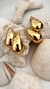 Aros Drop (acero gold) - YaelG Accesorios