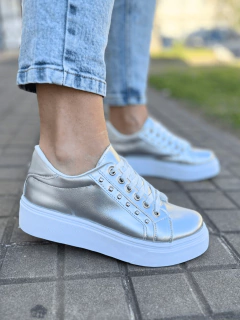 ZAPATILLA 100 plata en internet