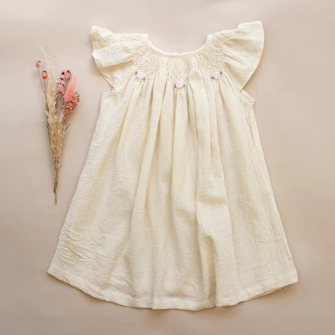 Vestido punto smock Sofia - comprar online
