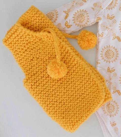 Chaleco de lana maíz