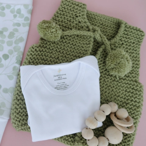 Chaleco de lana verde