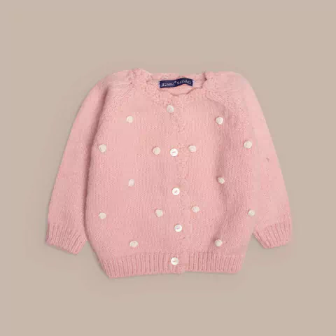 Campera rosa viejo lunares