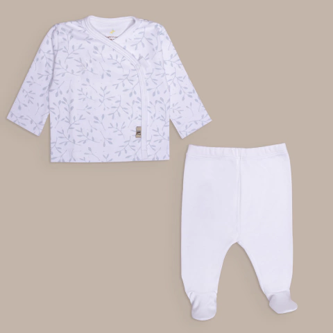 Ajuar Harmony: Batita mangas largas y ranita pima cotton