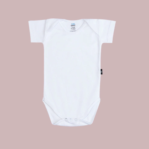 Body pima blanco mangas cortas