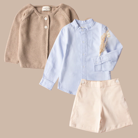 Conjunto Felipe: Camisa, bermudas y saquito - comprar online