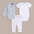 Conjunto Harmony: body, pantalon y saquito de hilo