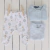 Conjunto Gales: body, ranita y saquito de hilo