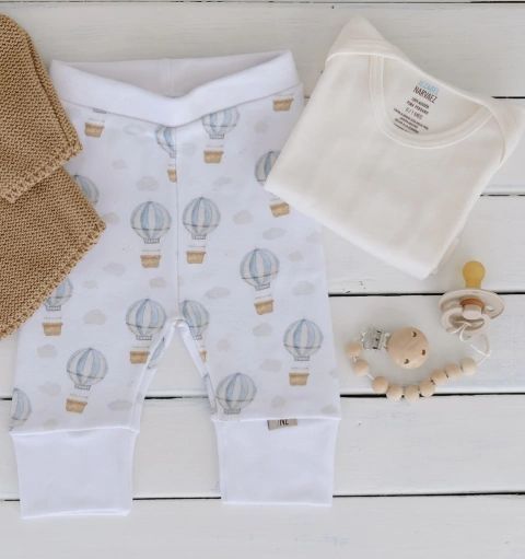 Ajuar Gales: Body y Pantalon pima cotton