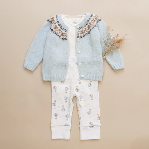 Caja regalo Gales: body, pantalon, gorro y campera de lana - buy online