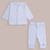 Ajuar celeste: Cardigan y Pantalon