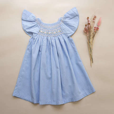 Vestido punto smock Marbella - comprar online