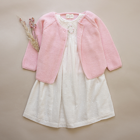 Caja regalo Mariam: vestido punto smock y saquito - comprar online