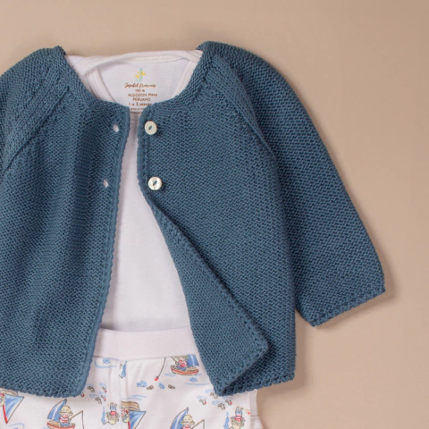 Saquito de hilo Azul profundo - comprar online