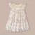 Vestido de Lino Bordado Punto Smock Paris Moutarde - comprar online