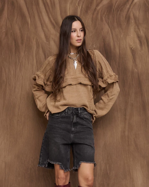 Sweater MINERVA visón - comprar online