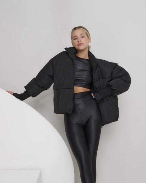 Puffer VIVALDI negro - comprar online