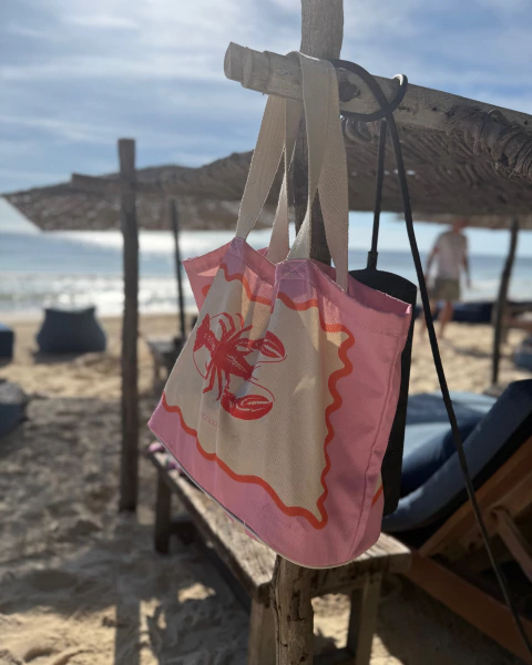 Tote LANGOSTA rosa - comprar online