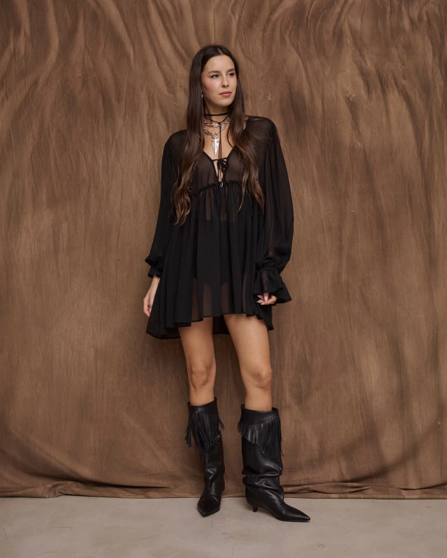 Vestido Badami Negro thumbnail 2