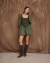 Vestido NALO verde militar - comprar online