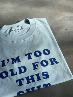 Remera Old celeste