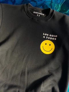 Buzo Smiley negro - tienda online