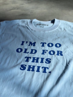 Remera Old celeste - comprar online