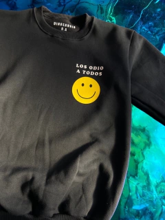 Buzo Smiley negro