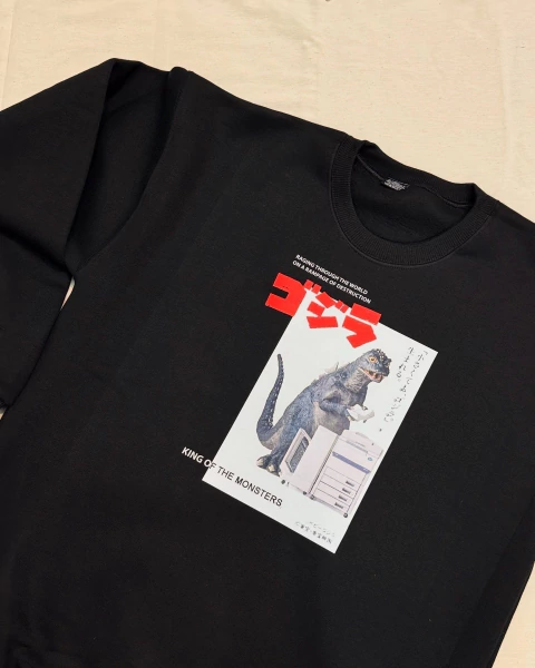 Buzo Godzilla the copy guy (azul marino) - comprar online