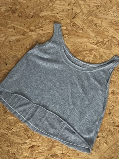 (2da selección) Top gris prenda unica t1 - comprar online