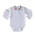 Body Bebe Algodao Pima Gola Bordada Floral manga longa