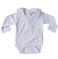 Body Pima Branco gola dupla - comprar online