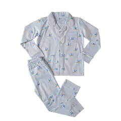 Pijama Infantil Clássico Arara by Helena Bordon - camisa manga longa e calça