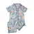Pijama Feminino Clássico Tropical by Helena Bordon - short e camisa manga curta