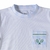 Pijama Infantil Branco com Vichy Celeste bolso Tênis - manga curta - comprar online