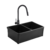 Kit Tarja para cocina de 2 tina modelo 927 M001 negro con monomando negro - comprar en línea