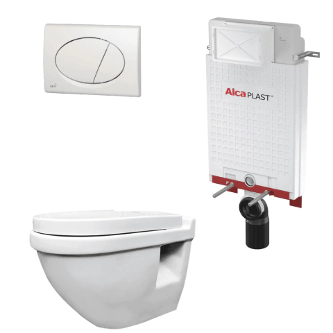 Paquete WC010 suspendido tanque y pulsador Vand