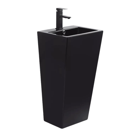 Lavamanos a piso Rectangular Negro Mate Nero B-131N