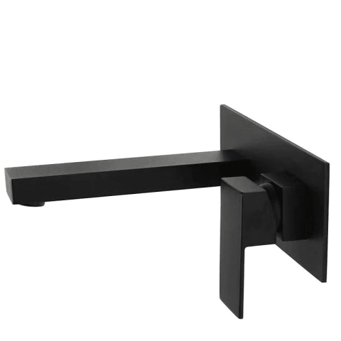 Monomando para lavabo o tina a pared Negro Mate FS-004N