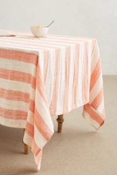 Imagen de Manteles con rayas rosas SECADO EXPRESS