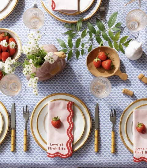 Mantel lila rombitos - comprar online