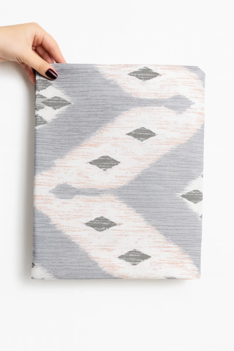 Mantel GEO lila y rosa