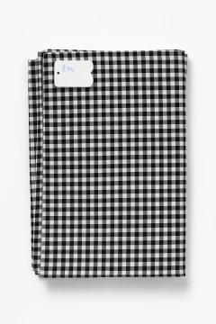 Mantel cuadrille negro - comprar online