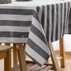 Manteles con rayas plomo SECADO EXPRESS - Belove Deco