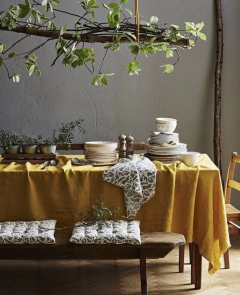 Manteles lisos de gasa de tusor