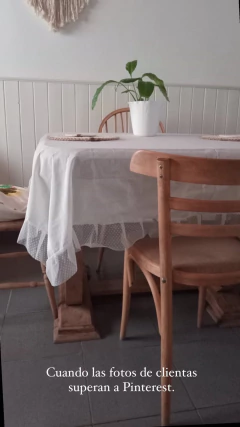 Manteles Off White con puntillas