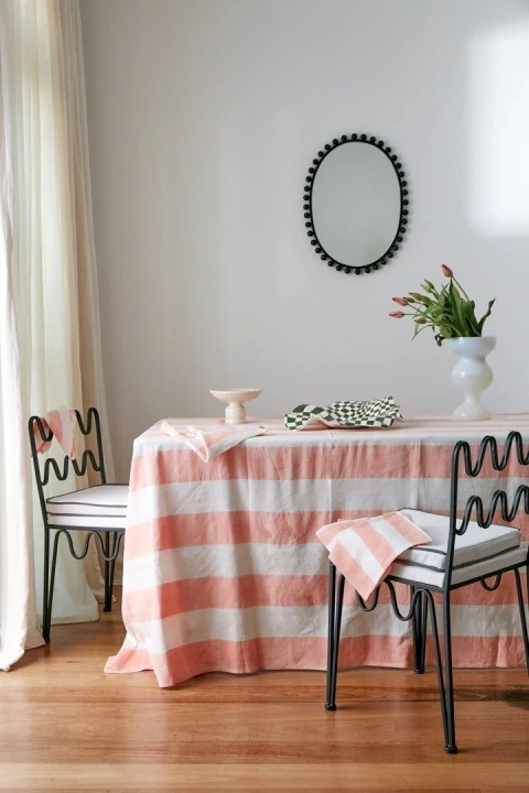 Manteles con rayas rosas SECADO EXPRESS - comprar online