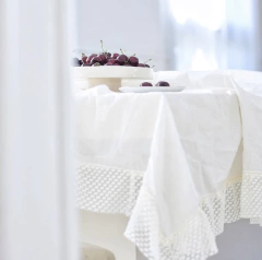 Manteles Off White con puntillas - comprar online